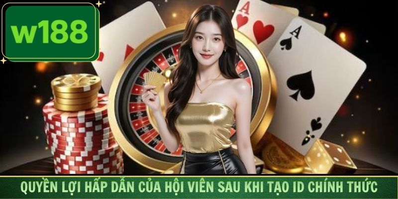 Quyền lợi hấp dẫn của hội viên sau khi tạo ID chính thức